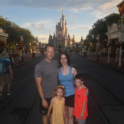 With my family at Magic Kingdom